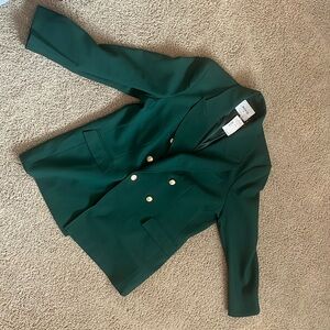 Emerald green blazer